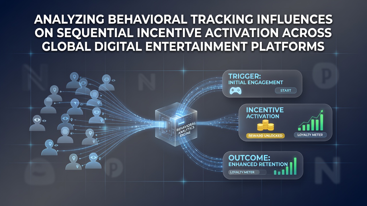 Global digital entertainment platforms displaying user behavior analytics dashboards that track engagement patterns for incentive sequencing