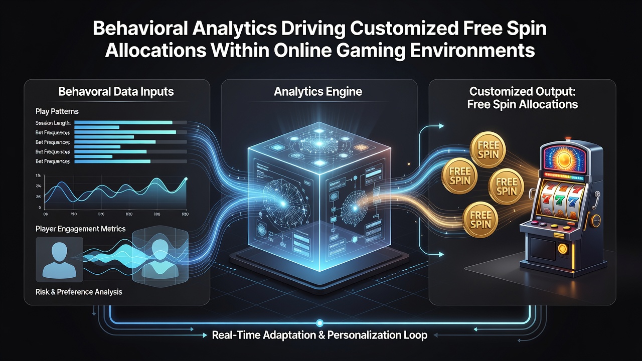 Analytics interface showing segmented player groups and corresponding free spin distribution rates