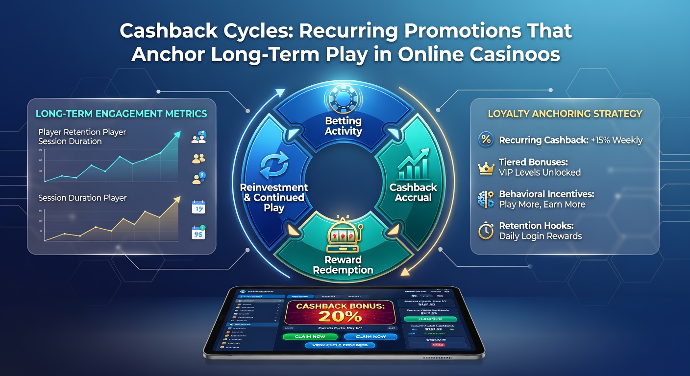 Screenshot of a mobile casino app displaying a cashback rebate notification with percentage loss return and credit balance update