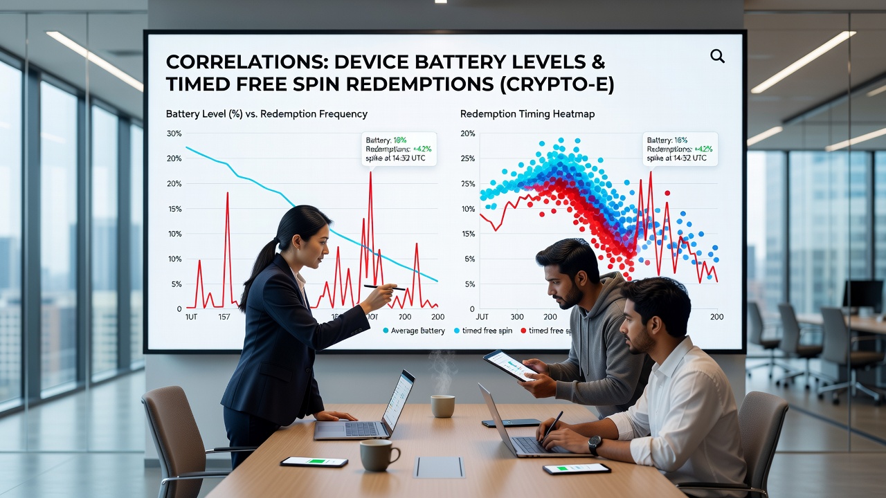 Graph overlay on smartphone showing battery drain curves correlated with free spin redemption success rates in crypto apps