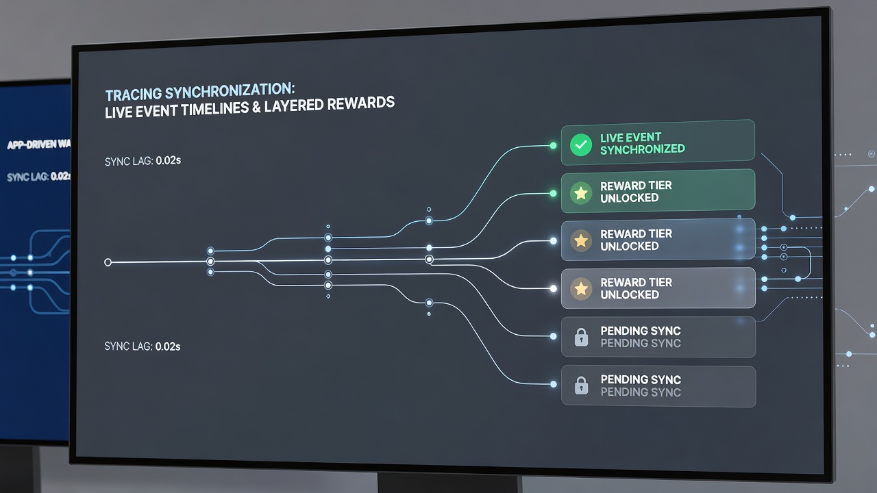 Flowchart illustrating data pathways connecting live sports feeds to tiered reward systems in wagering apps